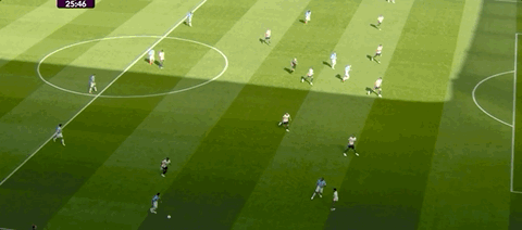 半场：曼城1-0考文垂，哈兰德头锤破门，谢尔基中柱